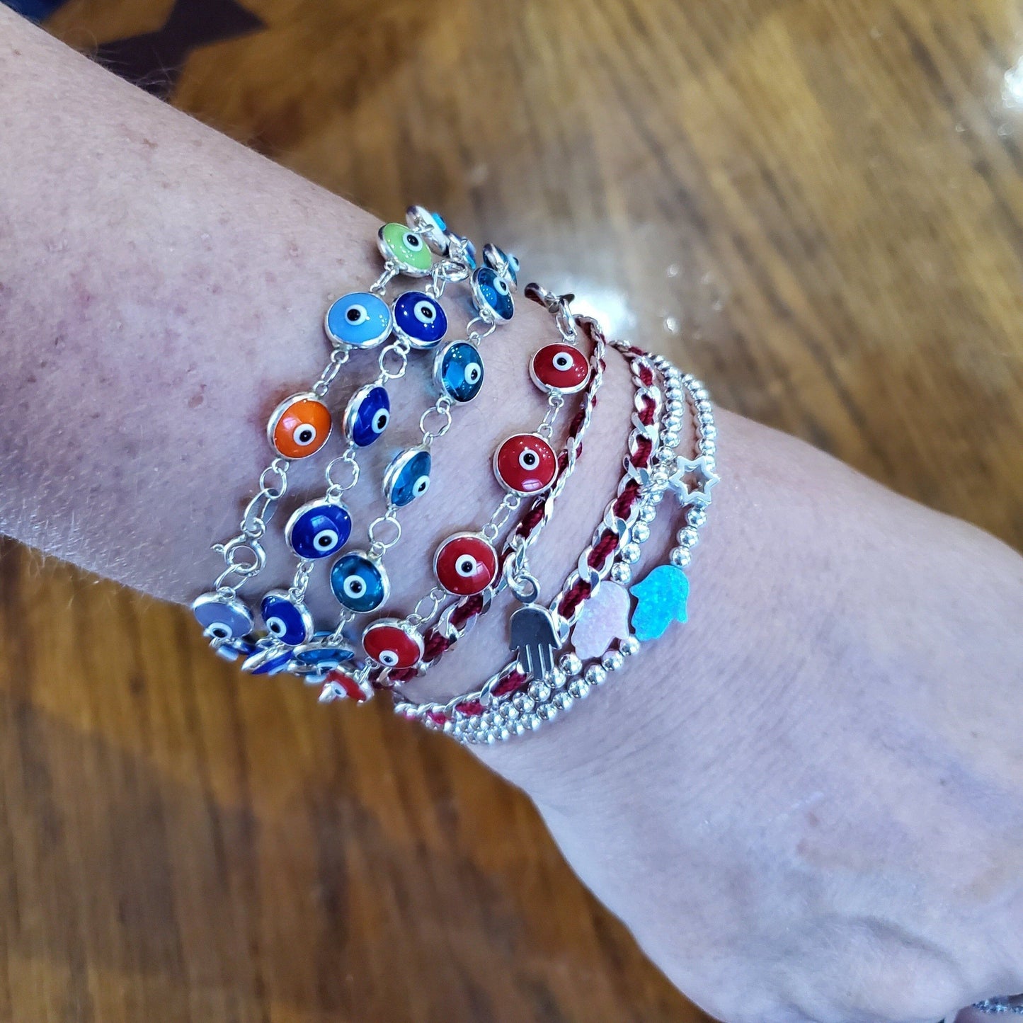 Hamsa Opal Bracelet for Daily Wear