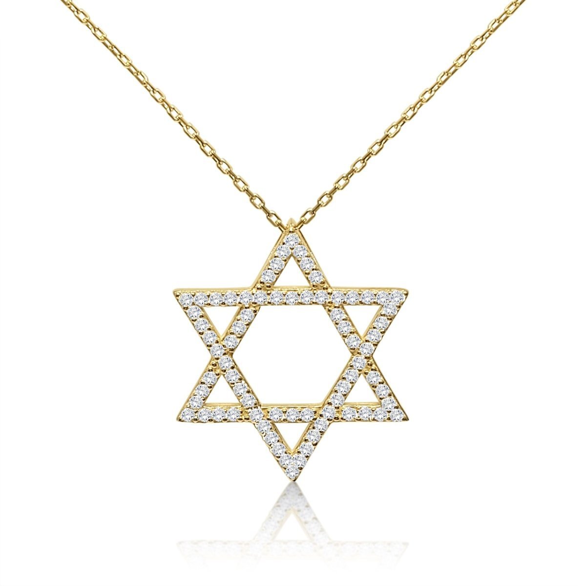 Bold Star of David Necklace Sterling Silver | Alef Bet by Paula