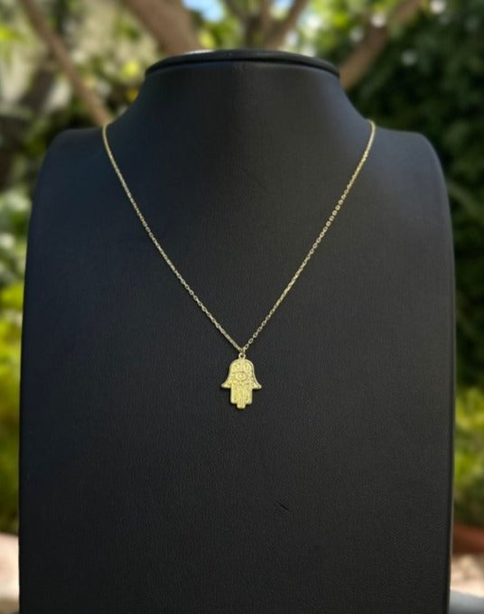 Gold Double-Sided Hamsa Necklace