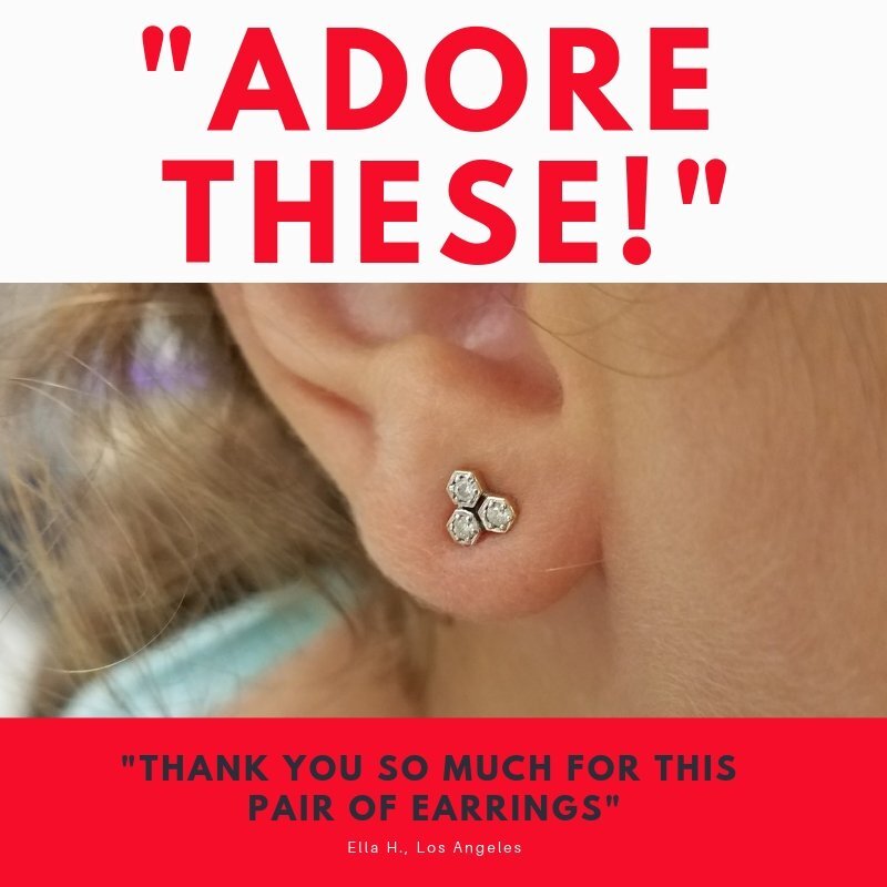 Cluster Diamond Earrings