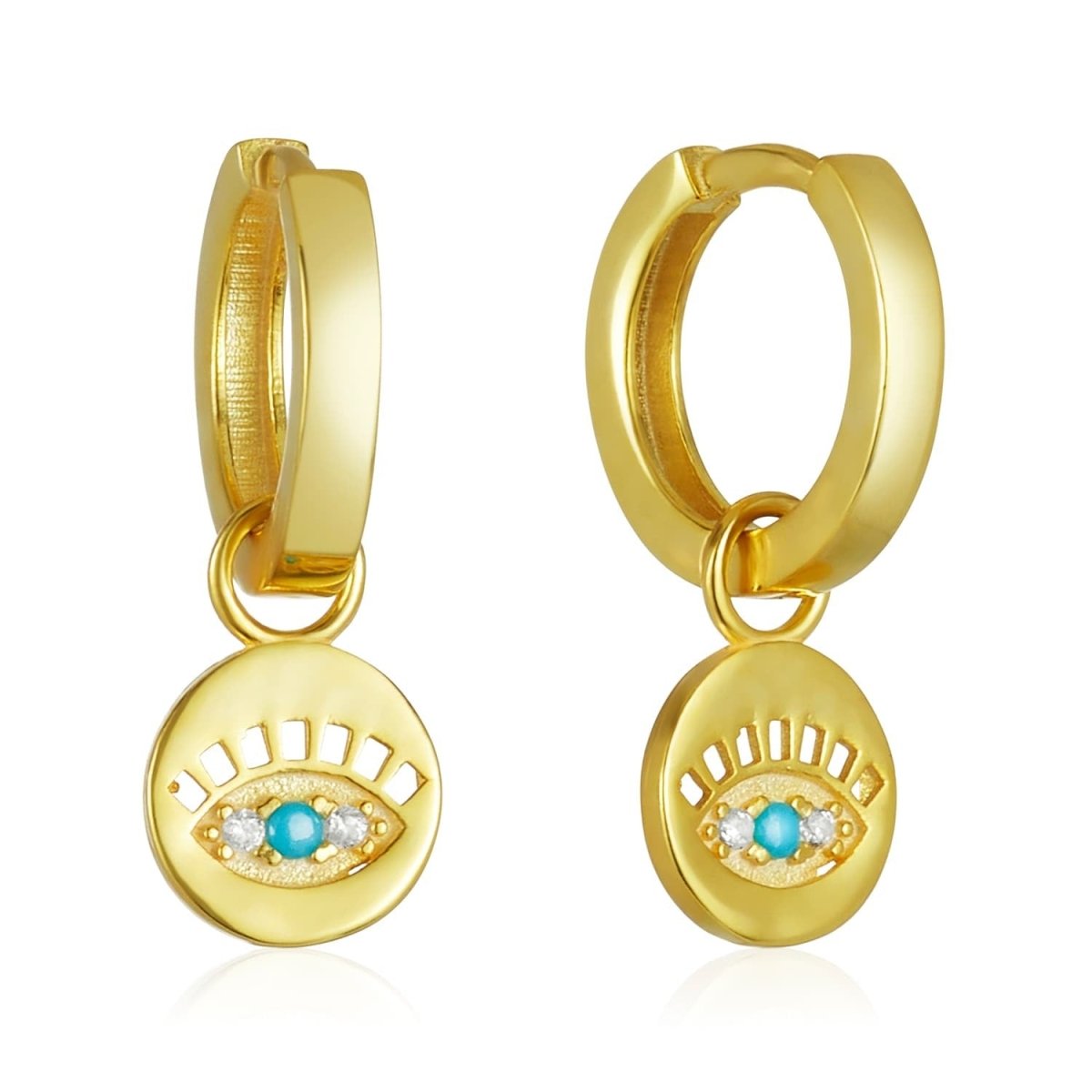 Evil Eye Hoop Earrings