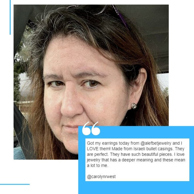 Israeli Ammo Earrings | Authentic Vintage Studs