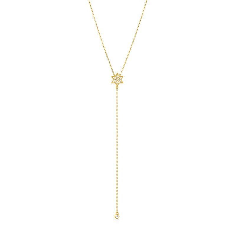 Jewish Jewelry Lariat Style Necklace
