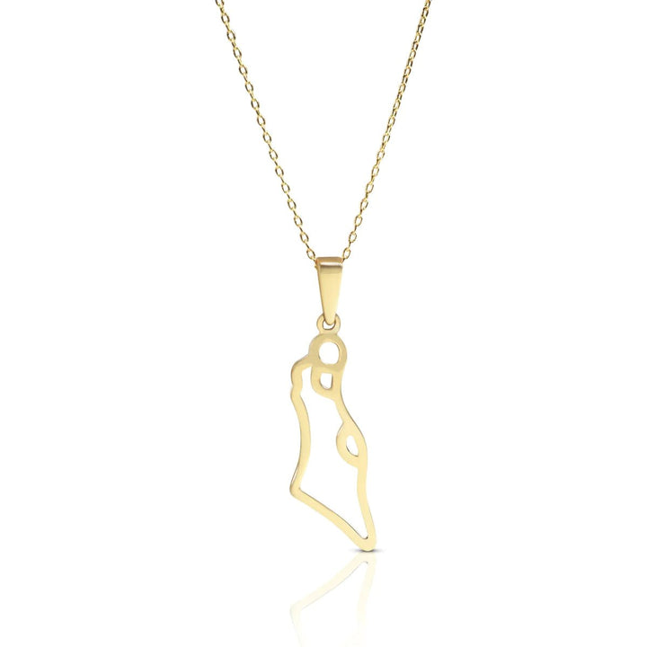 Zahav Israel Map | Gold Necklaces for Women