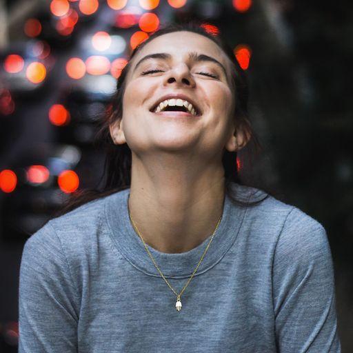 Mini Hamsa Lucky Silver Necklace for Girls and Women