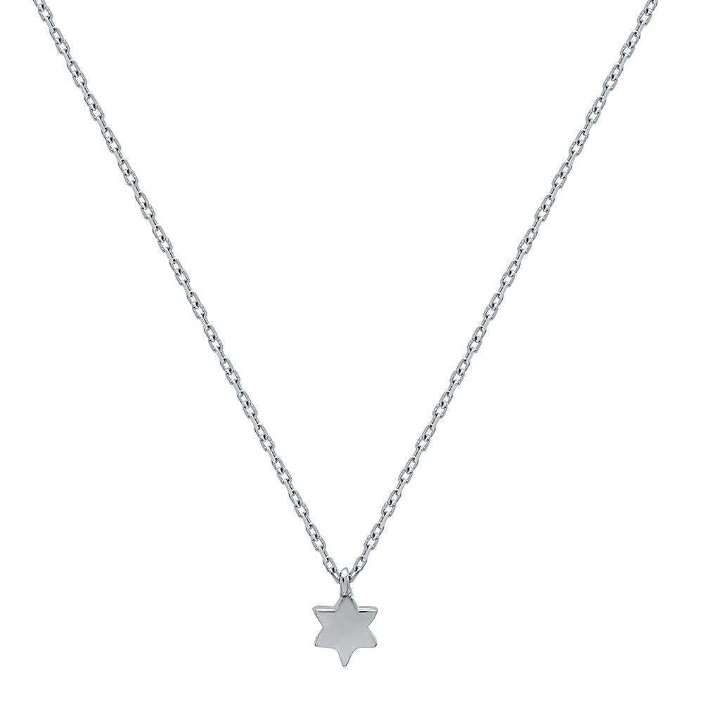 Silver Star of David Necklace | Tiny and Petite – Alef Bet by Paula