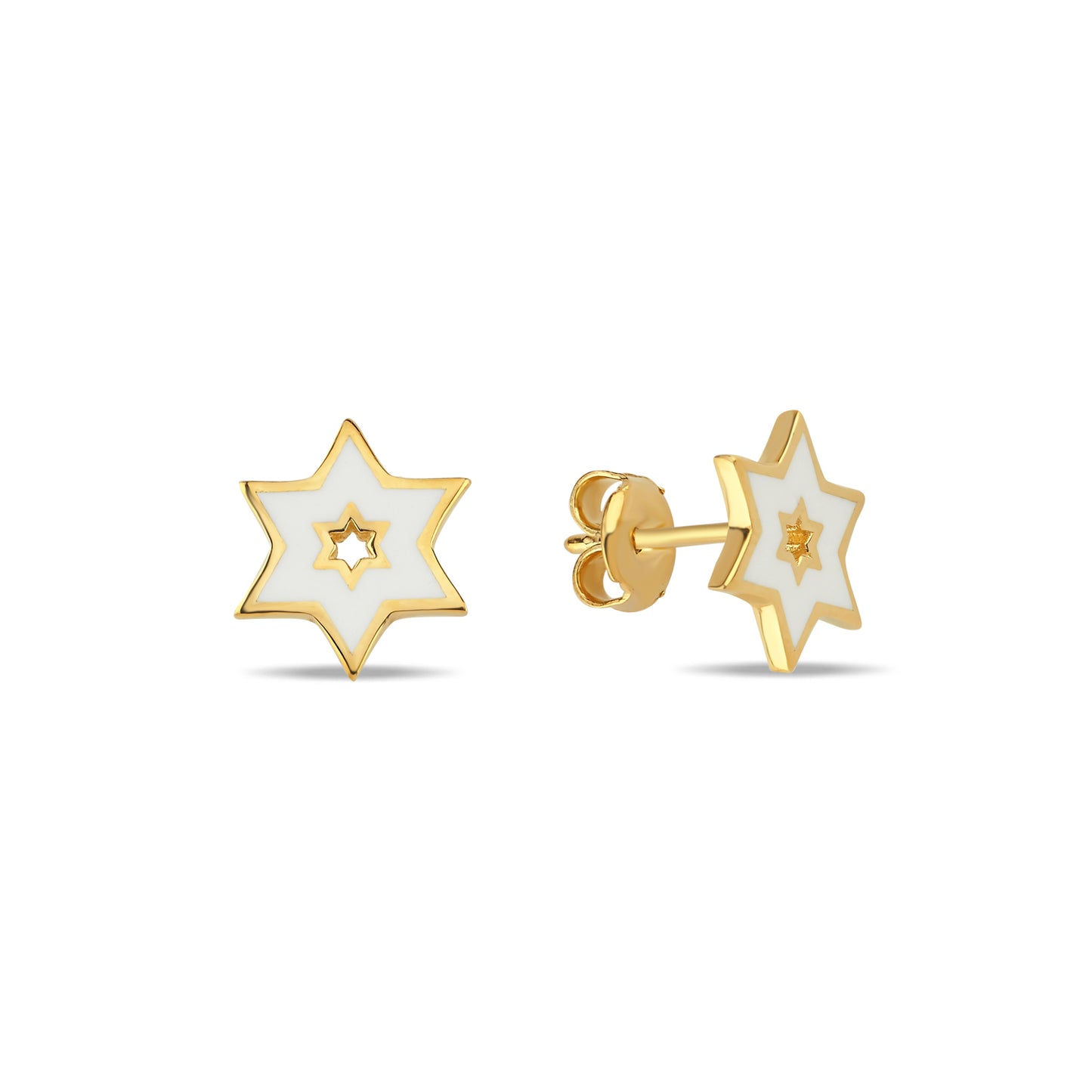 Star of David Stud Earrings in a Variety of Colors
