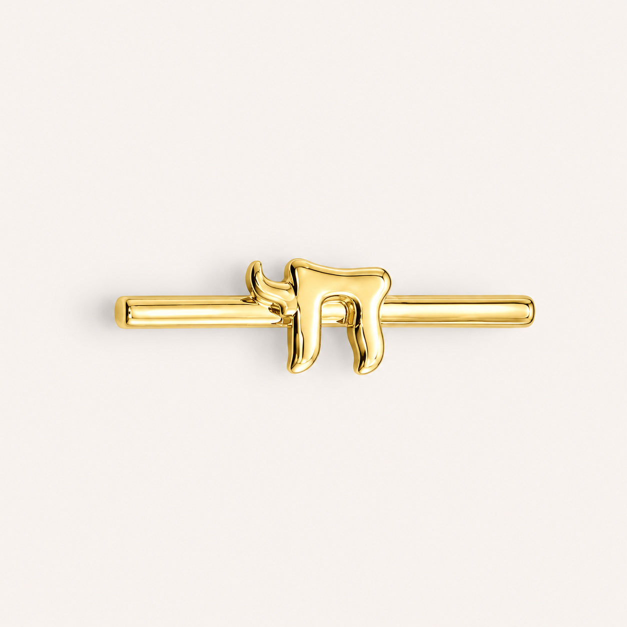Wear Your Faith Every Hour, Solid 14k Yellow Gold Chai Watch Charm for 20mm and 22mm Bands