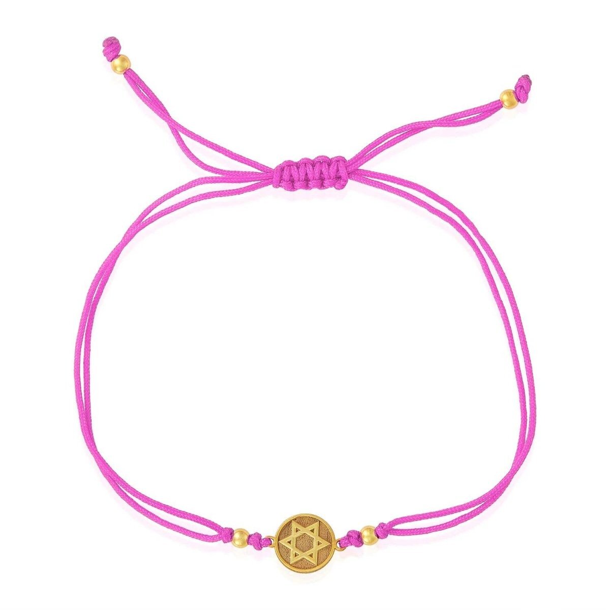 The "Kosher" Star Bracelet: Macrame & Gold