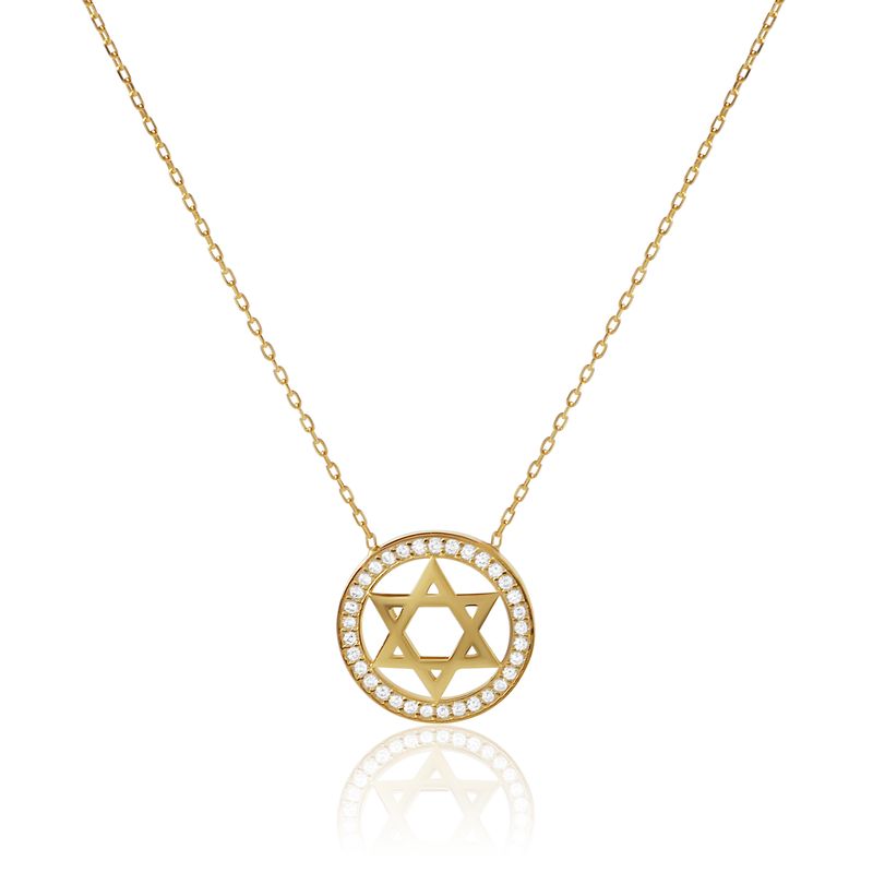 Star of David Medallion Necklace