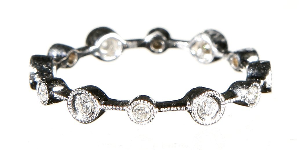 Circles of Diamond Rings - Alef Bet Jewelry by Paula