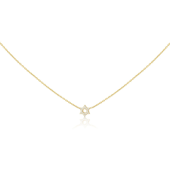 diamond jewish star necklace