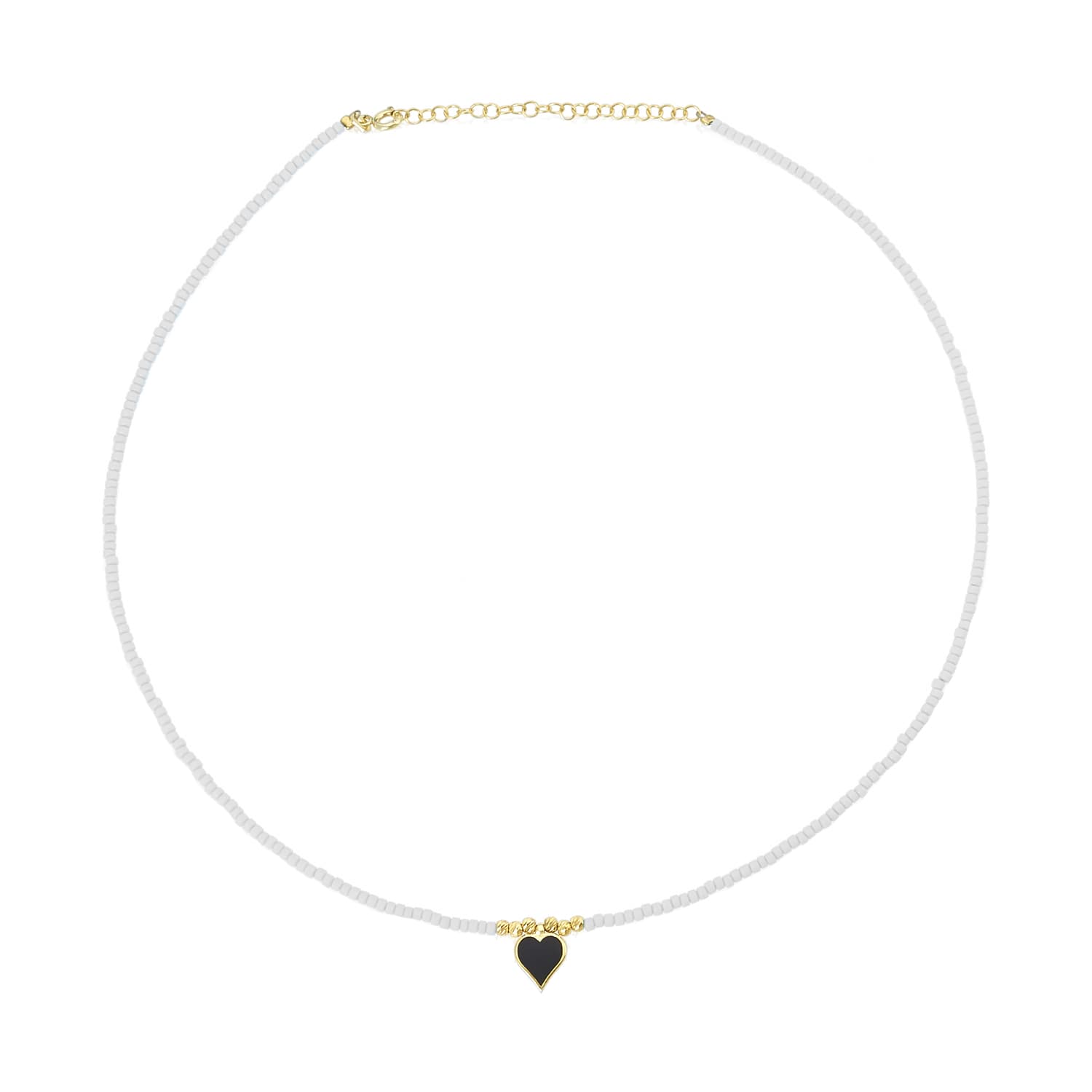 black heart necklace for women