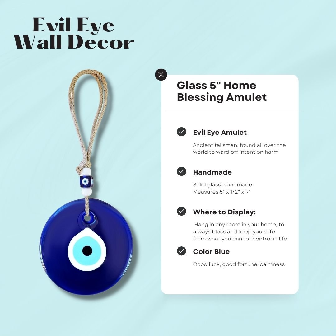 Blue Evil Eye Wall Hanging for Home