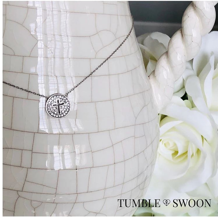 Our Stylish Cross Necklace - Alef Bet by Paula