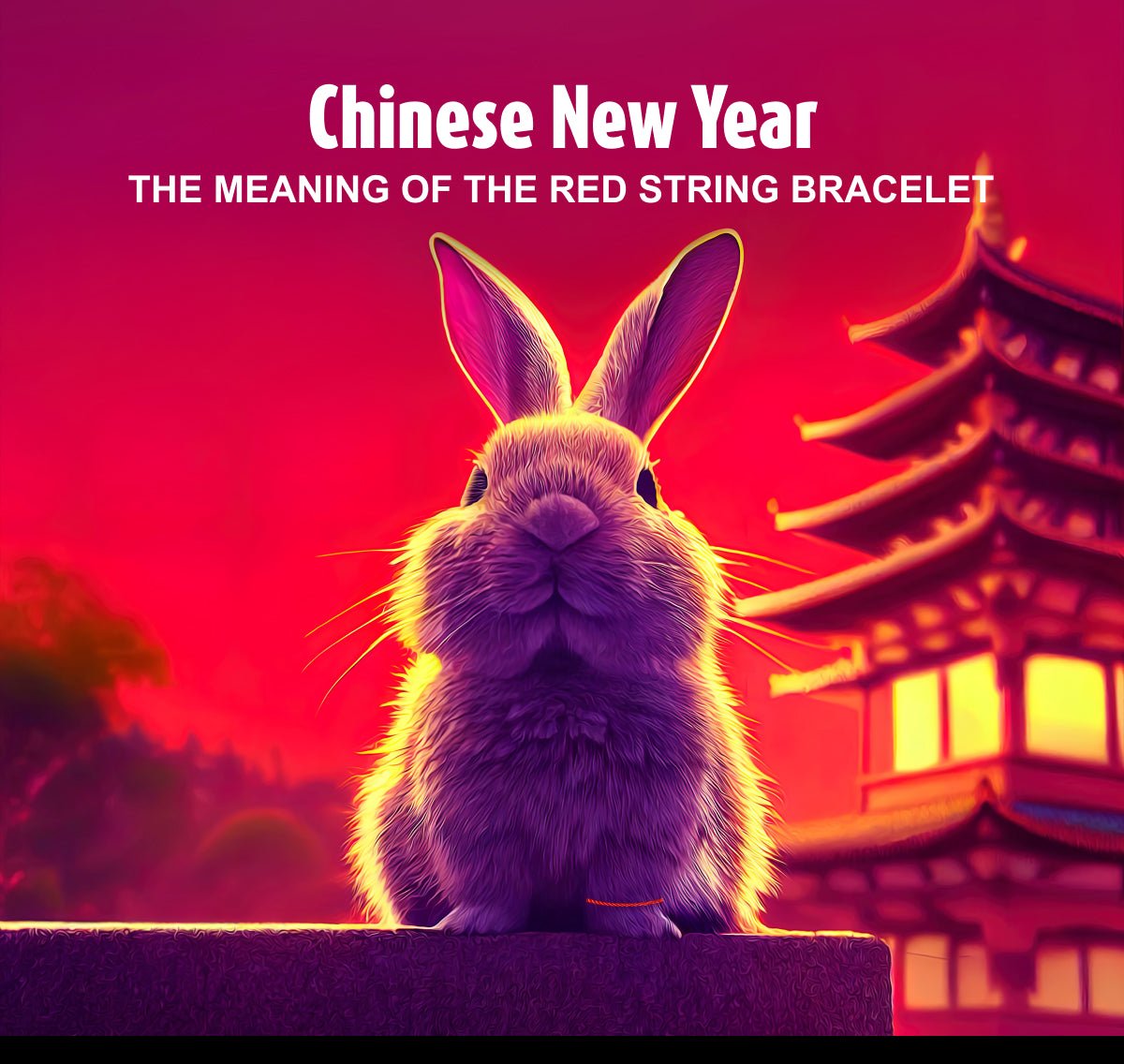 Red String Bracelets For Chinese New Year - Alef Bet by Paula
