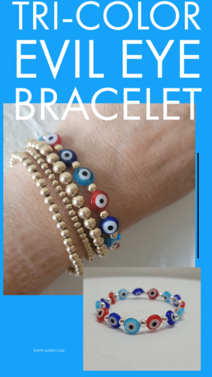 How to Wear an Evil Eye Bracelet - Alef Bet by Paula