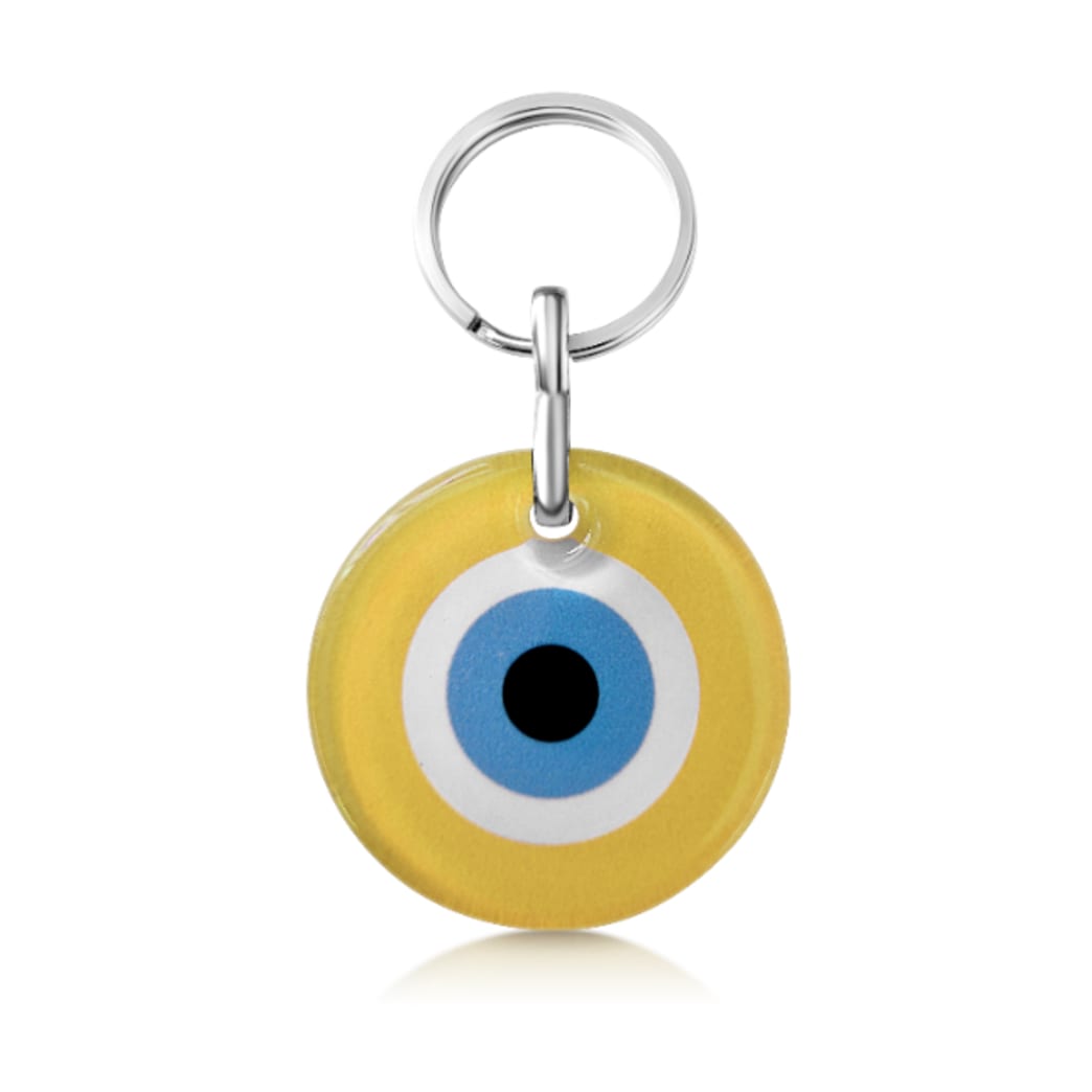 Evil Eye Colorful Keychains for Men and Women - Alef Bet by Paula