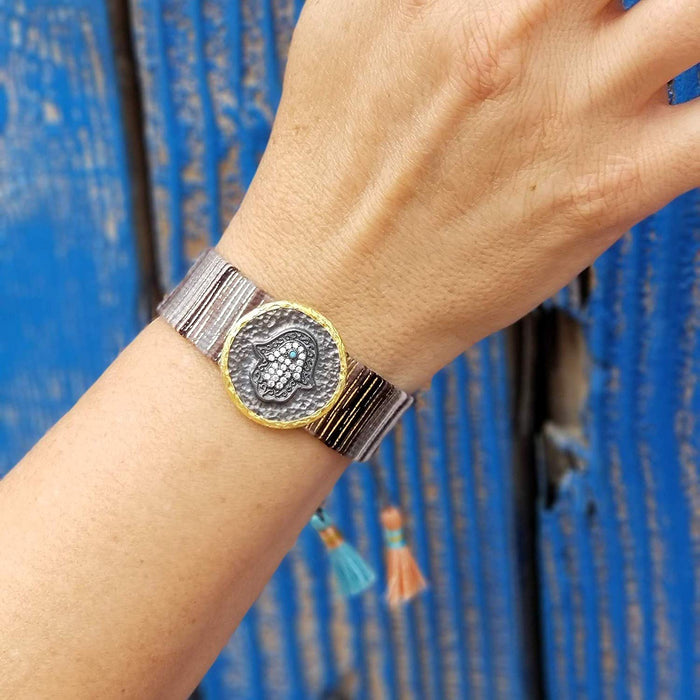 Hamsa Hand Necklace- Hamsa Bracelets Sold on Amazon - Alef Bet by Paula