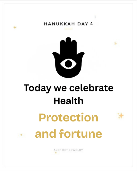 Hanukkah Day 4: Celebrate Health, Healing, and Blessings with the Hamsa Hand - Alef Bet by Paula