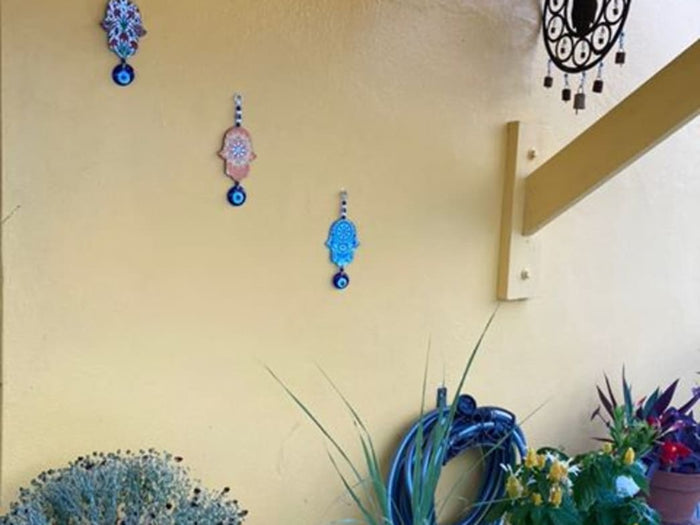 Hamsa Hand Wall Decor To Bless My Home - Alef Bet by Paula