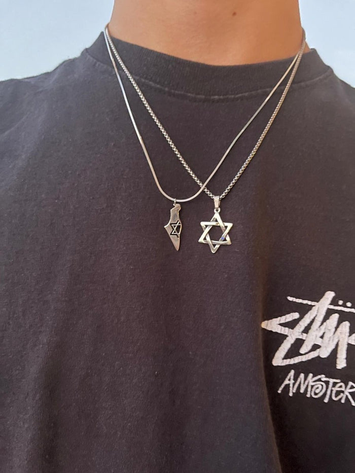 How to Wear Map of Israel Jewelry in Silver or 14k Gold Every Day - Alef Bet by Paula