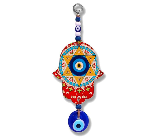 Jewish Hamsa Wall Art - Alef Bet by Paula