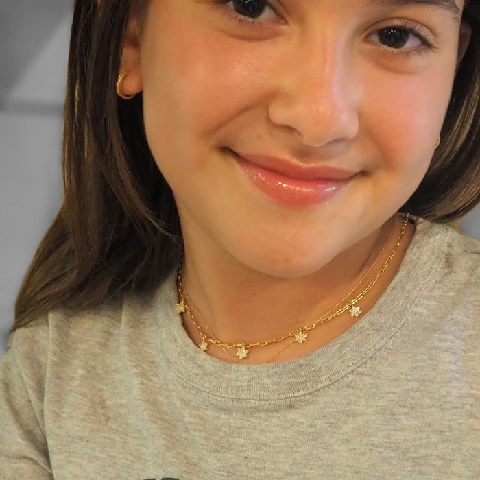 Stars Upon Stars | Paperclip Chain Necklace - Alef Bet by Paula