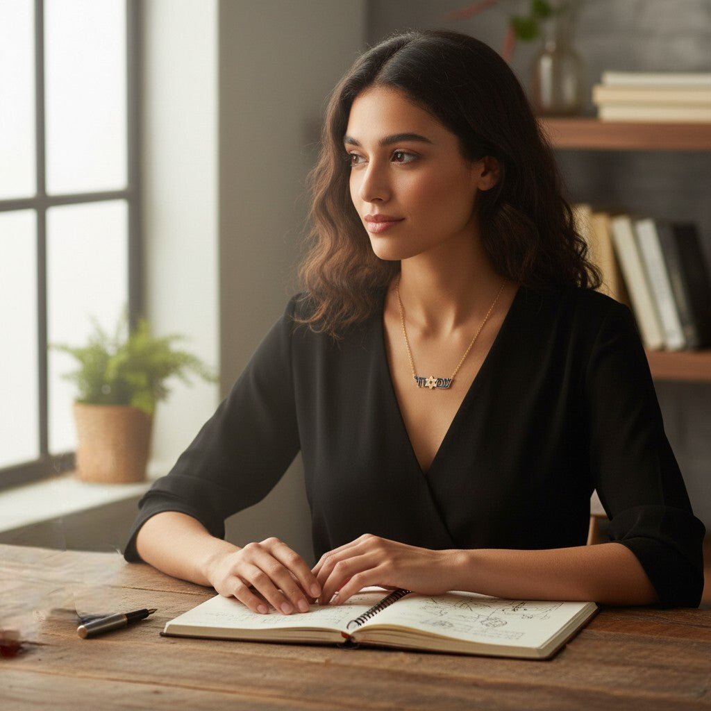 Win Your Heart's Map: The Alef Bet January Israel Jewelry Giveaway - Alef Bet by Paula