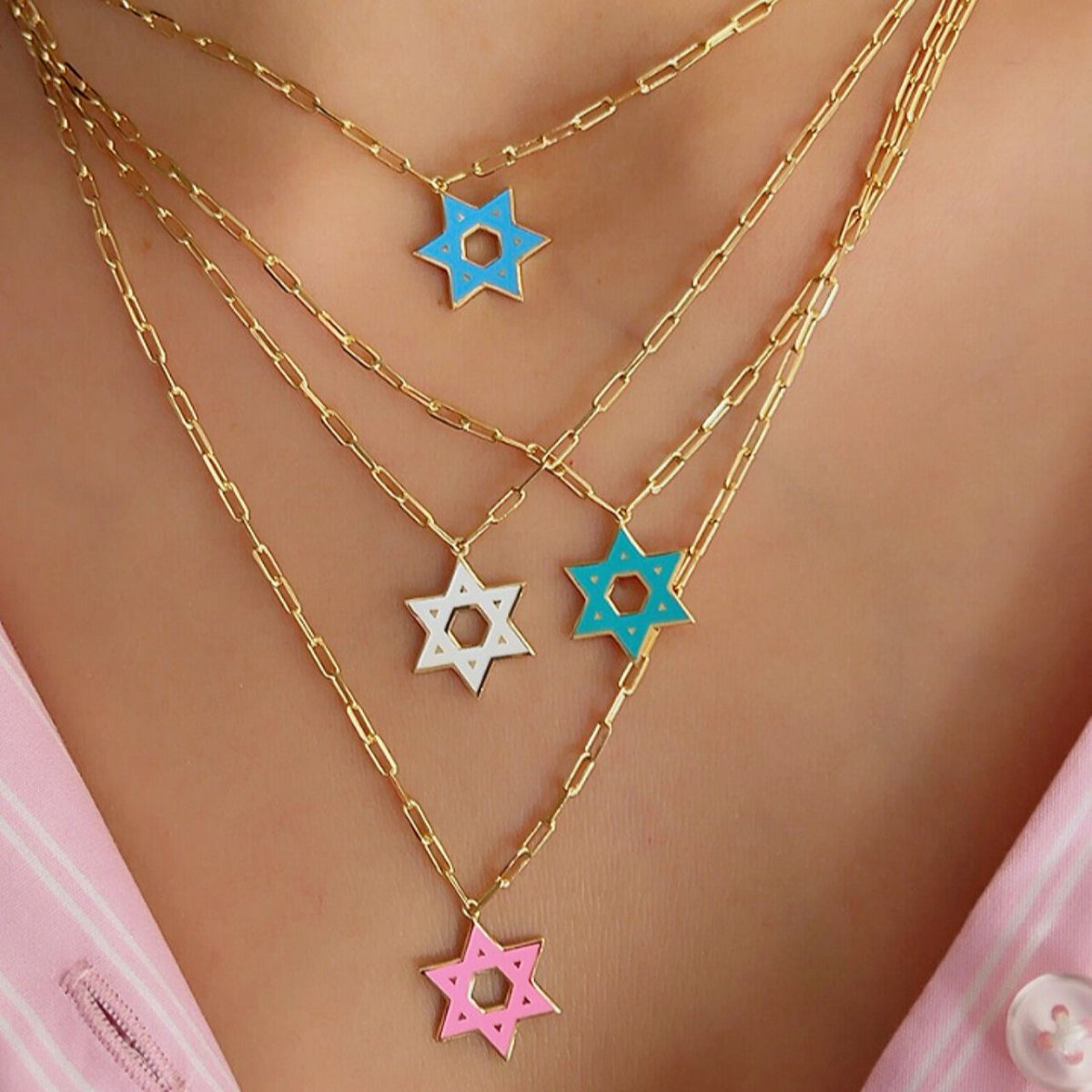 Jewish Star Jewelry - Alef Bet by Paula