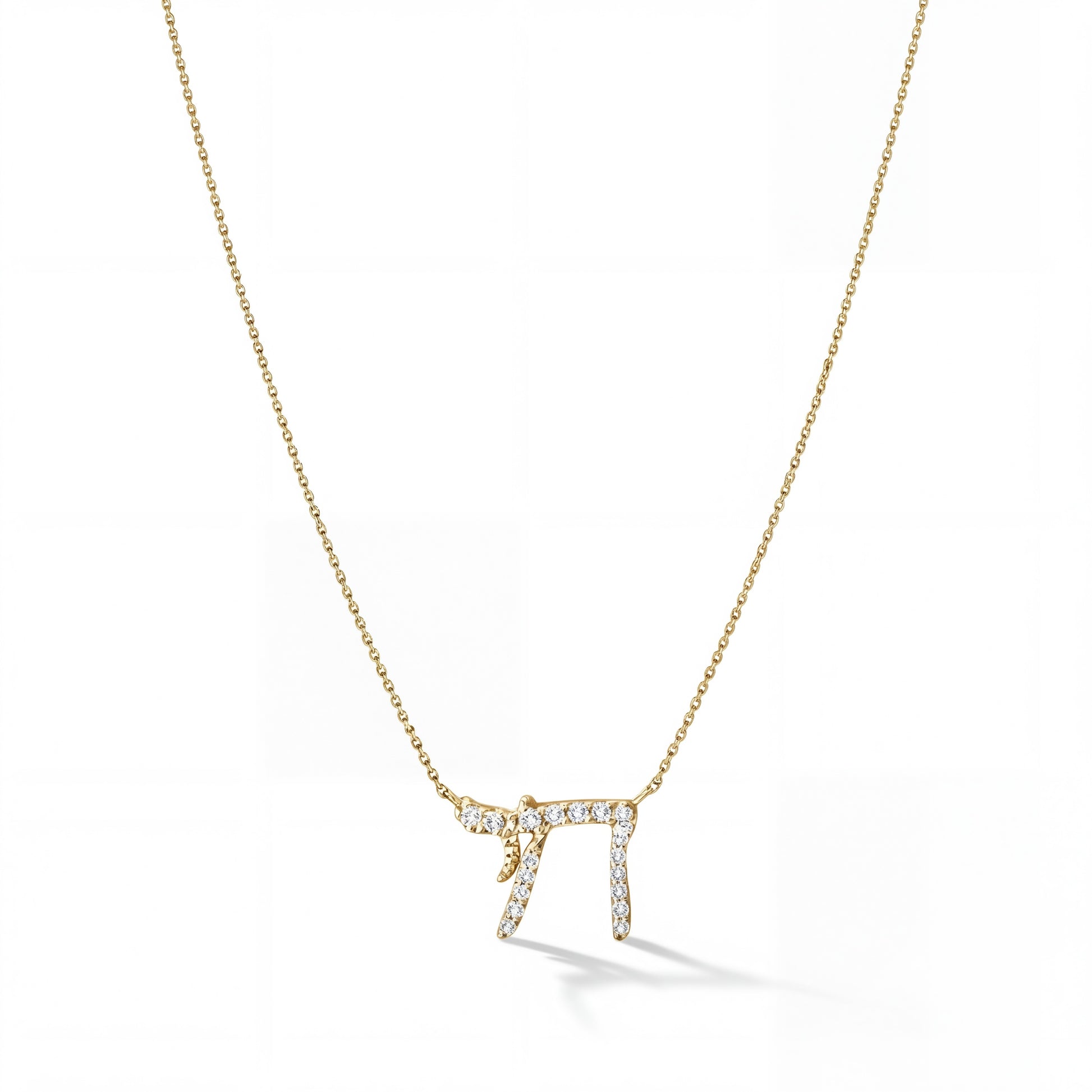 diamond chai necklace
