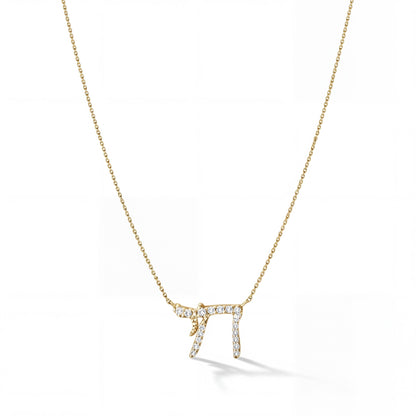 diamond chai necklace
