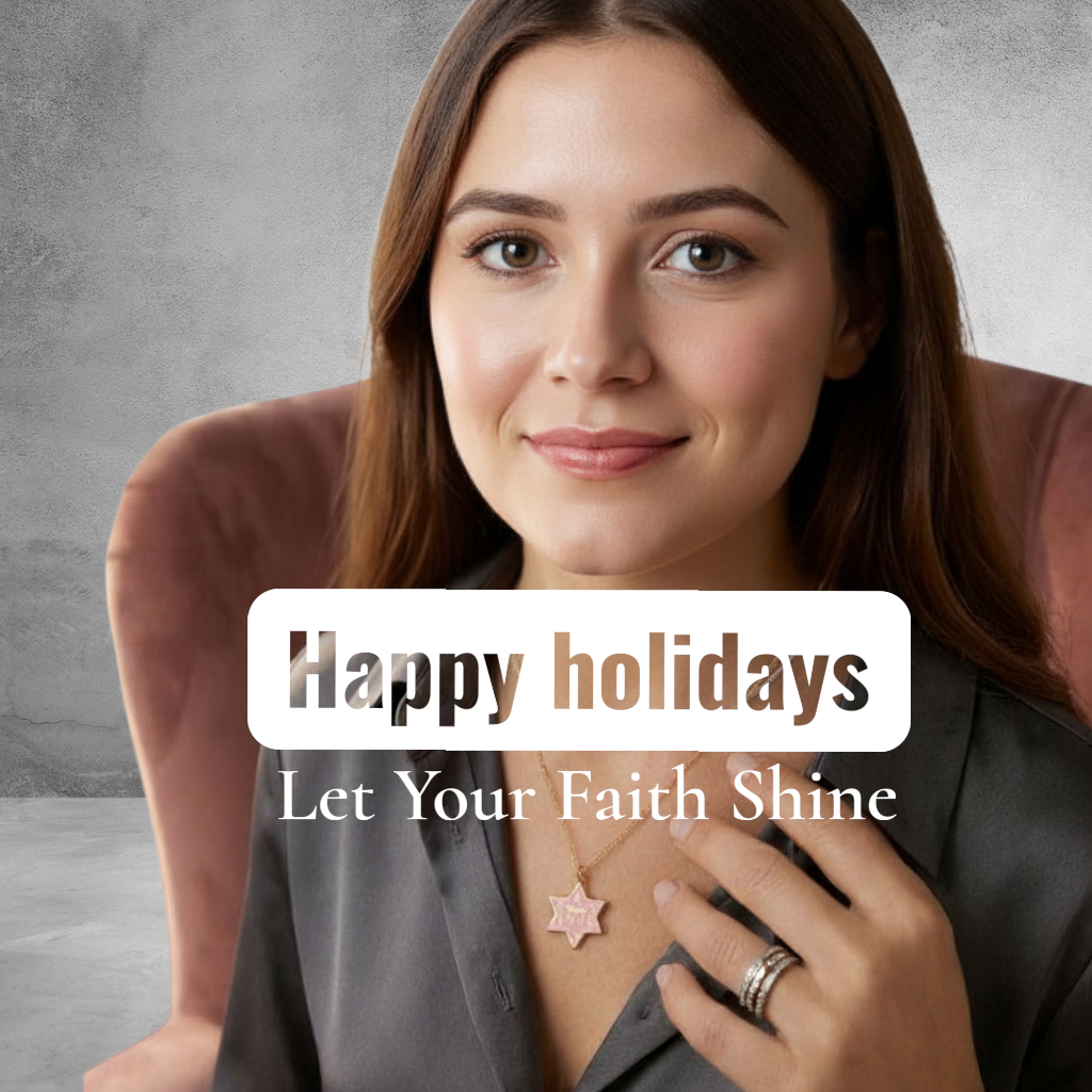 Golden Jewish Star Necklace