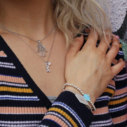 Hamsa Opal Bracelet for Daily Wear