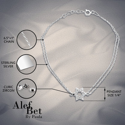 Star of David Bracelet for Everyday Wear