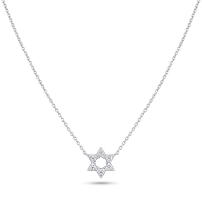 Jewish Star of David Diamond Pendant in 14k Gold, Sparkling Faith You Will Wear Every Day