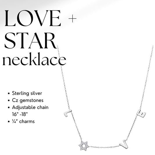 Dainty Star of David necklace in sterling silver with pave cubic zirconia by Alef Bet