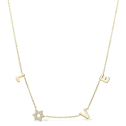 Jewish Star Love Necklace | Best Seller