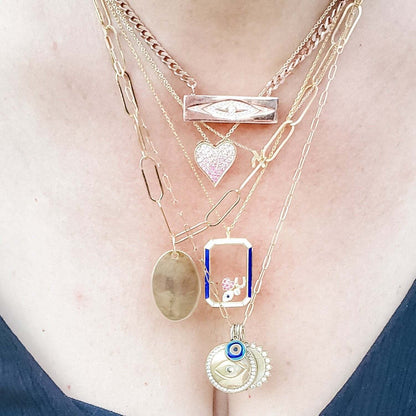 Hebrew Initial Necklace | Silver or Gold