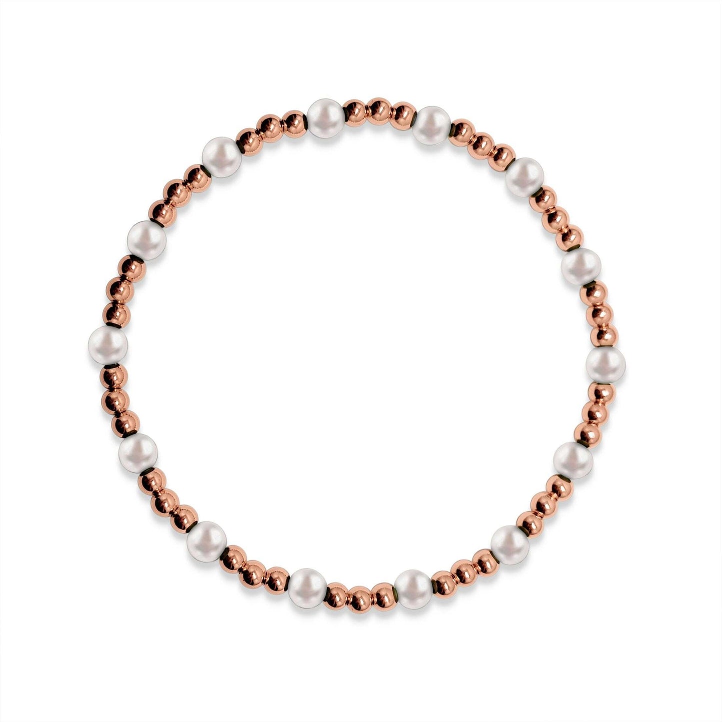 Scattered Gemstones and 4mm Beaded Bracelet