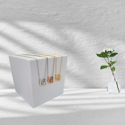 Silver Star of David Love Necklace | Alef Bet