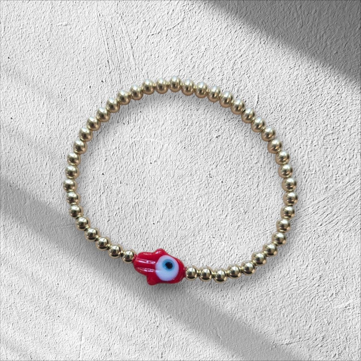 Hamsa Hand Bead Bracelet for Everyday Wear