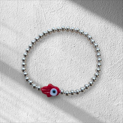 Hamsa Hand Bead Bracelet for Everyday Wear
