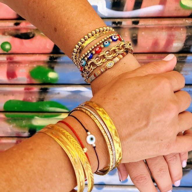 5mm Bead Bracelet in Yellow Gold for Women