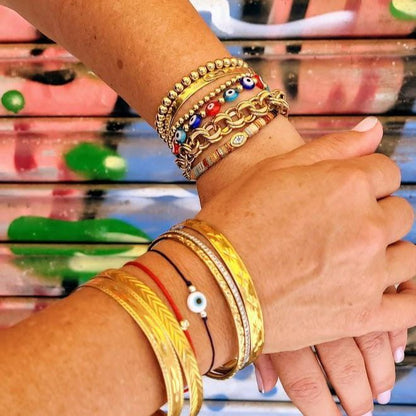 5mm Bead Bracelet in Yellow Gold for Women