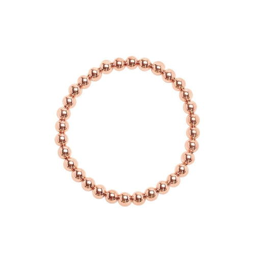 6mm Rose Gold Beaded Bracelets