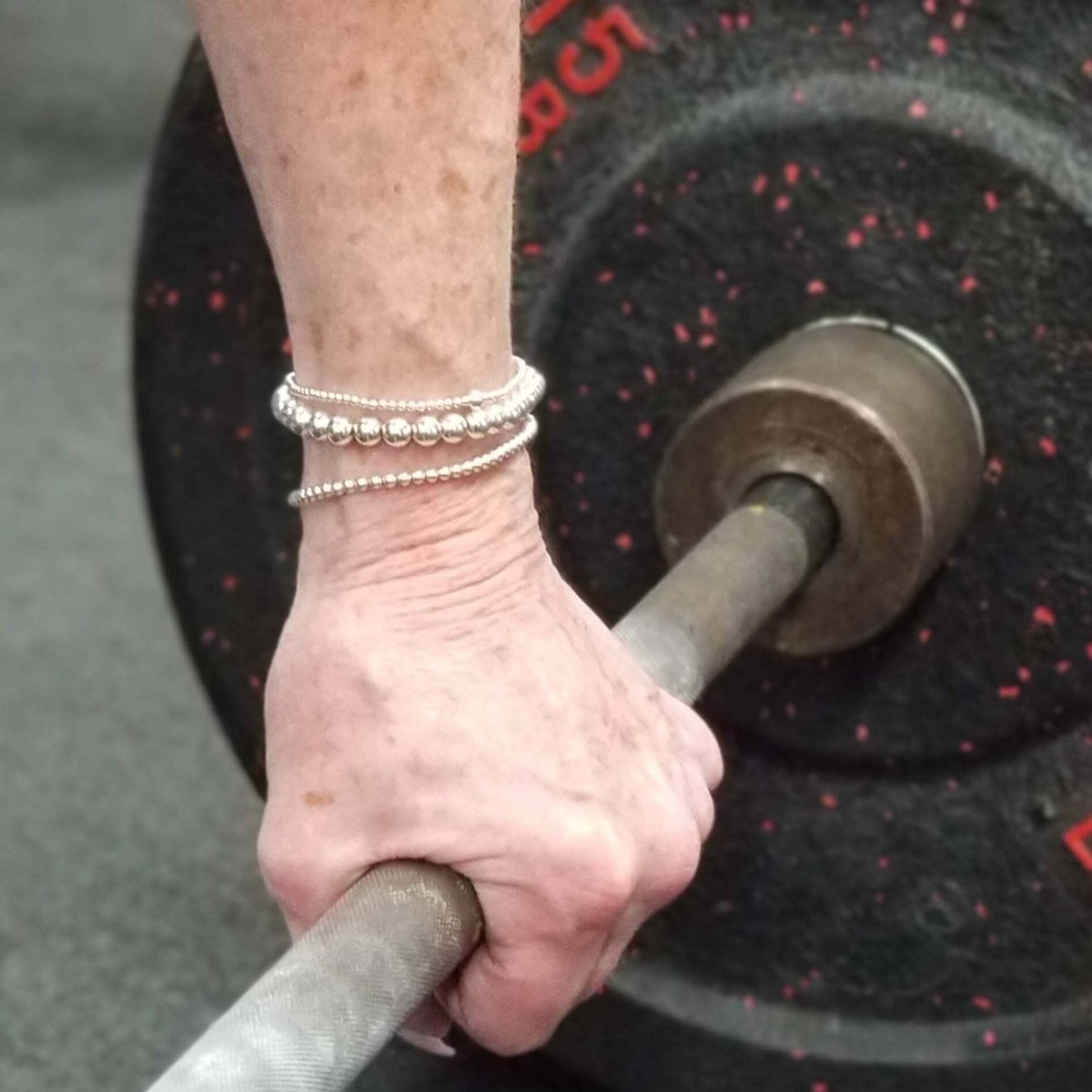 6mm Silver Bead Bracelet