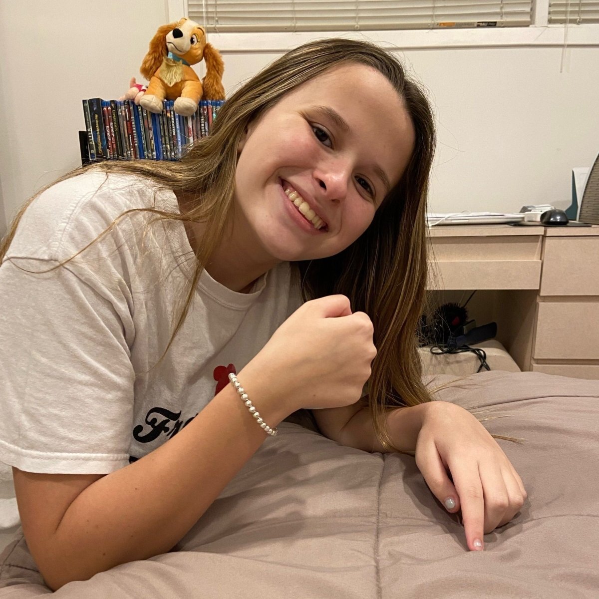 6mm Silver Bead Bracelet