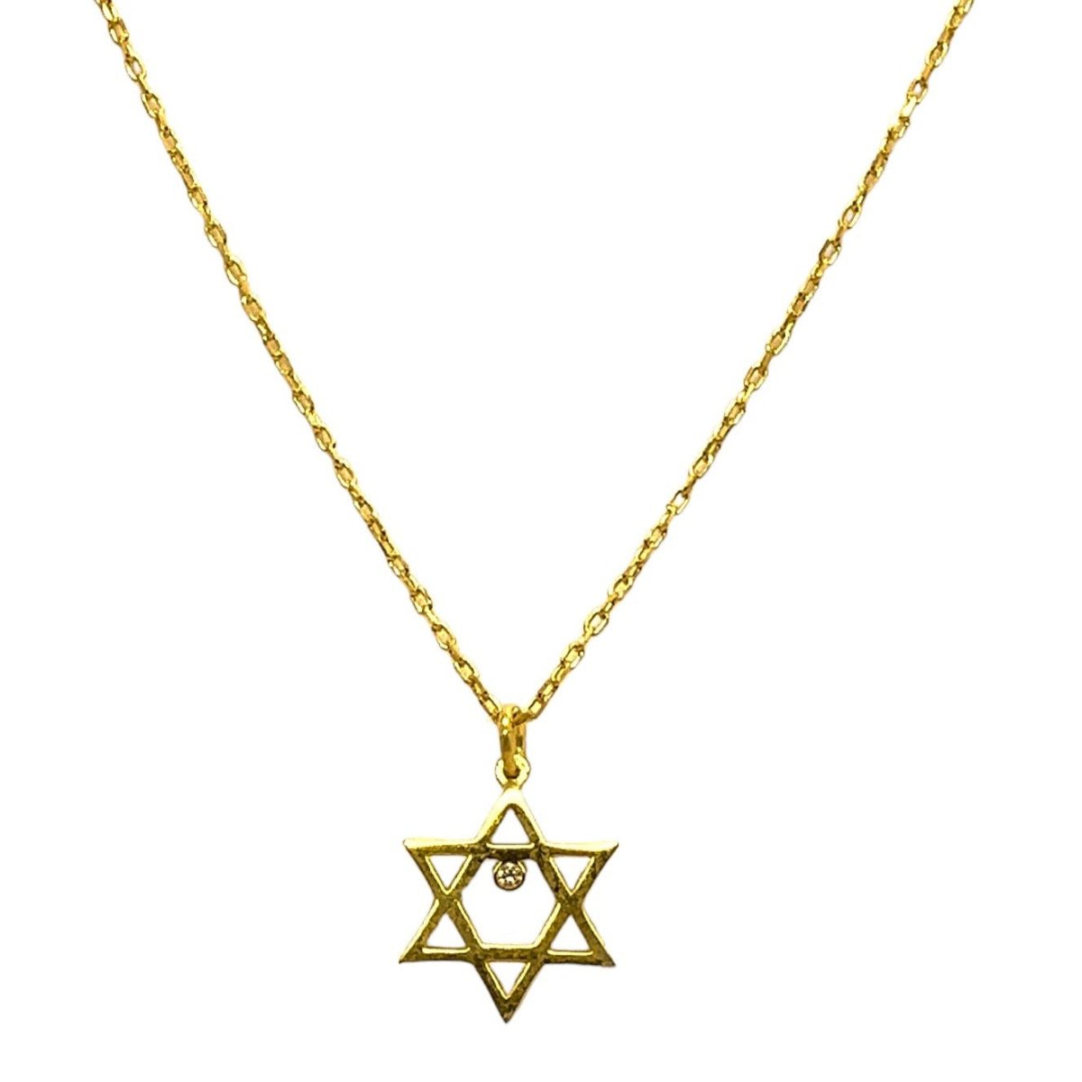 Single Sparkle Jewish Star of David Pendant