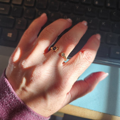 Adjustable Jewish Star Rings Sterling Silver